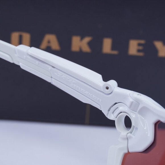 Oakley OO9290 929021 Shield Sunglasses - White/Prizm Sapphire - Picture 5 of 10